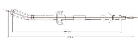 APEC Brake Cable CAB1857