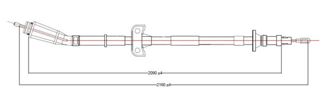 APEC Brake Cable CAB1857