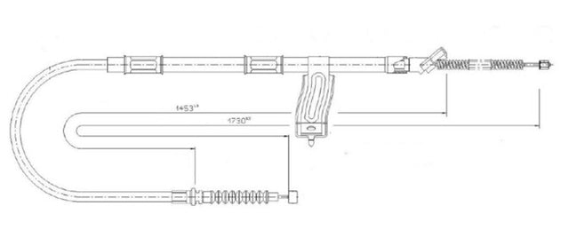 APEC Parking Brake Cable CAB1858