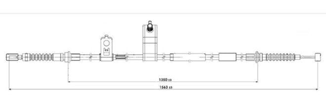 APEC Parking Brake Cable CAB1860