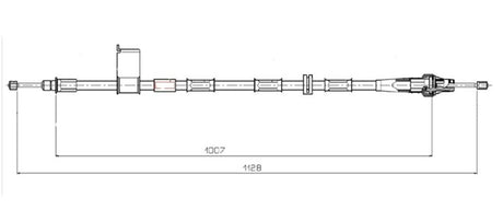 APEC Parking Brake Cable CAB1864