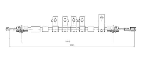 APEC Parking Brake Cable CAB1866