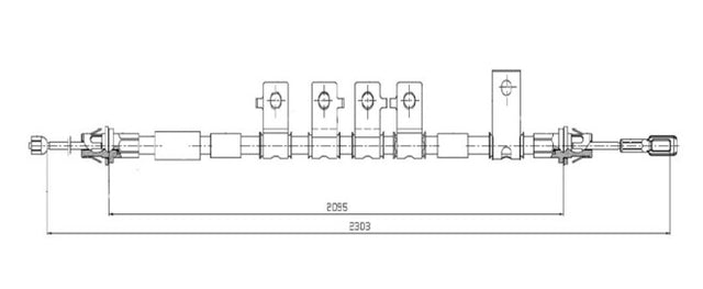 APEC Parking Brake Cable CAB1866