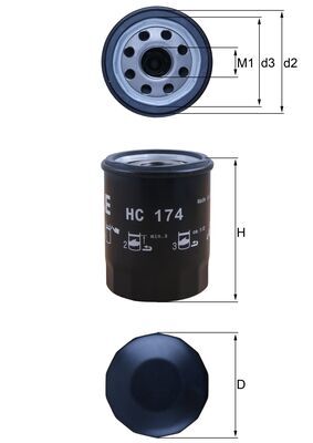 Mahle Hydraulic Filter HC174