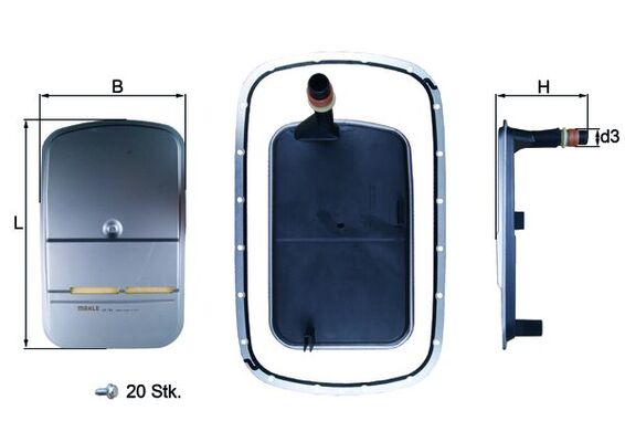 Mahle Transmission Filter HX159KIT