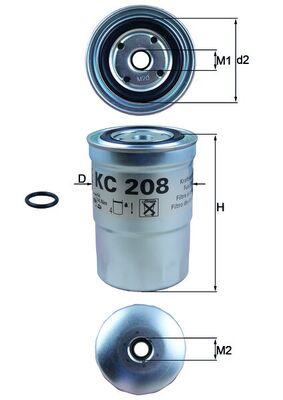 Mahle Fuel Filter KC208