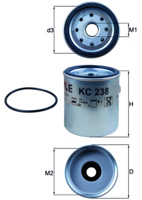 Mahle Fuel Filter KC238D