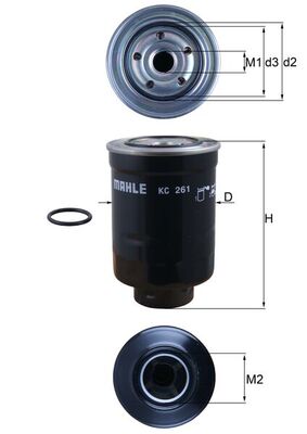 Mahle Fuel Filter KC261D