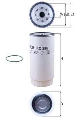 Mahle Fuel Filter KC296D