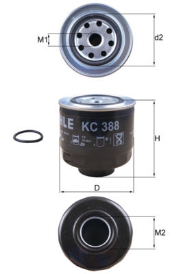 Mahle Fuel Filter KC388D