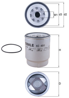 Mahle Fuel Filter KC491D