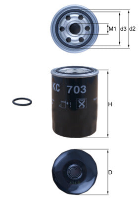 Mahle Fuel Filter KC703D