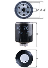 Mahle Fuel Filter KC76