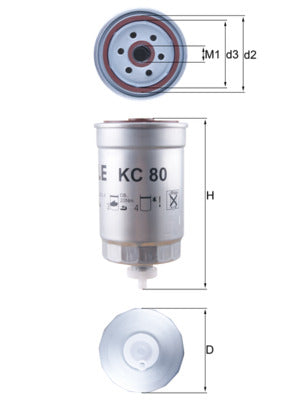 Mahle Fuel Filter KC80