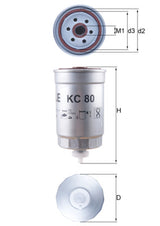 Mahle Fuel Filter KC80