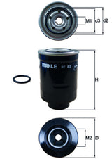 Mahle Fuel Filter KC83D