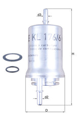 Mahle Fuel Filter KL176/6D
