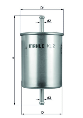 Mahle Fuel Filter KL2