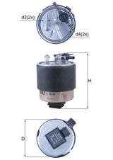 Mahle Fuel Filter KL440/44