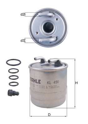 Mahle Fuel Filter KL490D