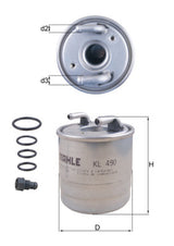 Mahle Fuel Filter KL490D