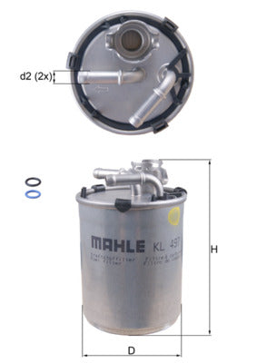 Mahle Fuel Filter KL497D