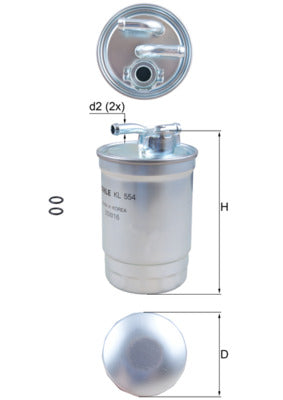 Mahle Fuel Filter KL554D