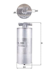 Mahle Fuel Filter KL659