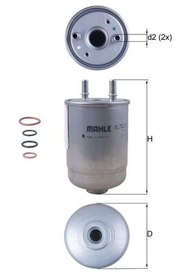 Mahle Fuel Filter KL752/5D