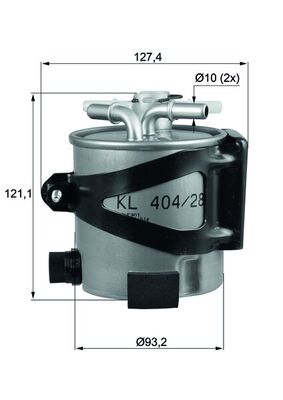 Mahle Fuel Filter KLH44/25