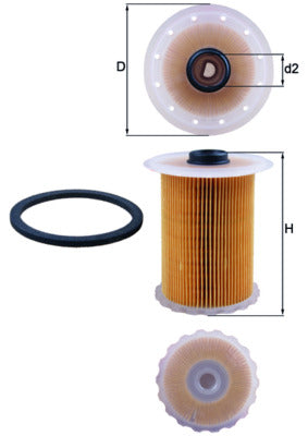 Mahle Fuel Filter - Element KX183D