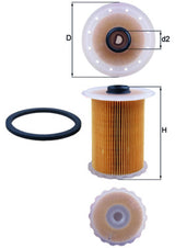Mahle Fuel Filter - Element KX183D