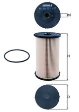 Mahle Fuel Filter KX220D
