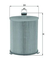 Mahle Fuel Filter - Element KX245/4D