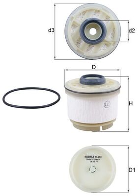 Mahle Fuel Filter - Element KX268D