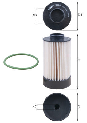 Mahle Fuel Filter KX340D