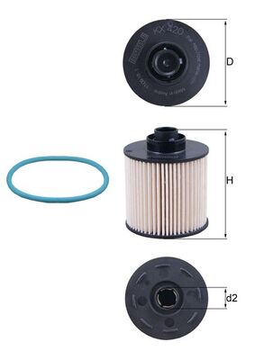 Mahle Fuel Filter KX420D