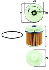 Mahle Fuel Filter - Element KX445D