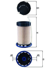 Mahle Fuel Filter - Element KX492