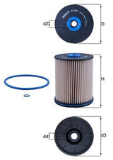 Mahle Fuel Filter - Element KX567D