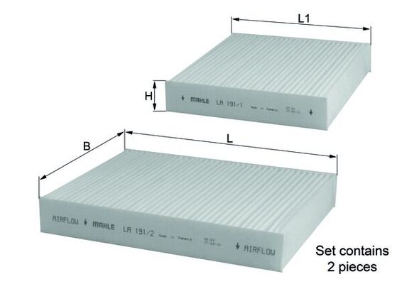 Mahle Cabin Filter LA191/S