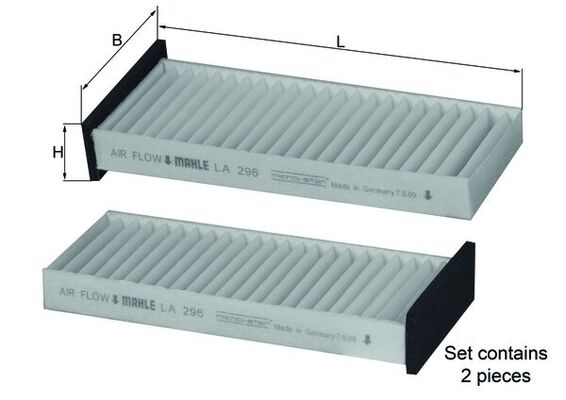 Mahle Cabin Filter LA296/S
