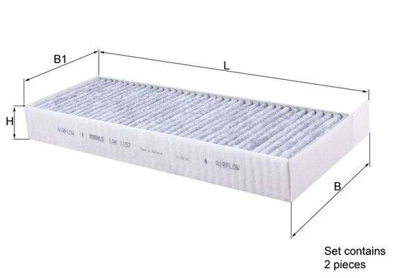 Mahle Carbon Cabin Filter LAK1157/S