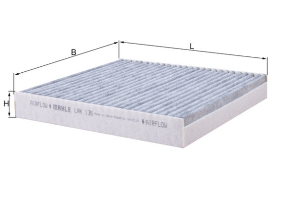 Mahle Carbon Cabin Filter LAK136