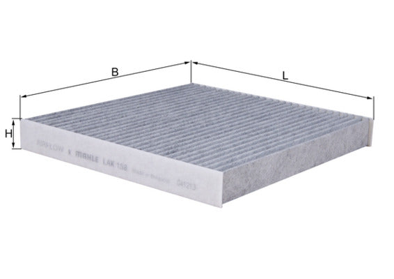 Mahle Carbon Cabin Filter LAK158