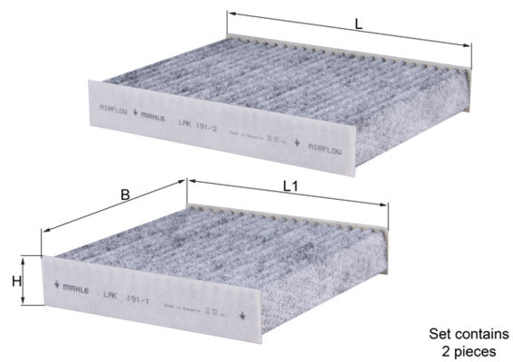 Mahle Carbon Cabin Filter LAK191/S