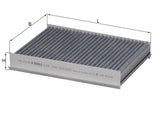Mahle Carbon Cabin Filter LAK249
