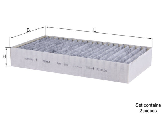 Mahle Carbon Cabin Filter LAK295/S