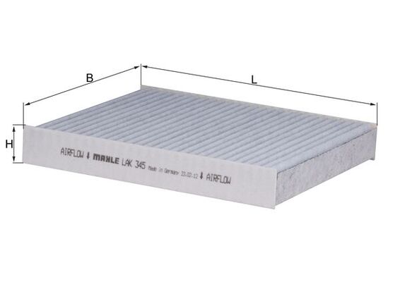 Mahle Carbon Cabin Filter LAK345