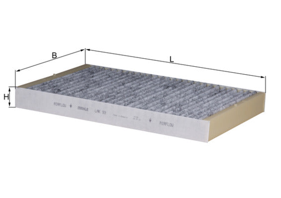 Mahle Carbon Cabin Filter LAK93